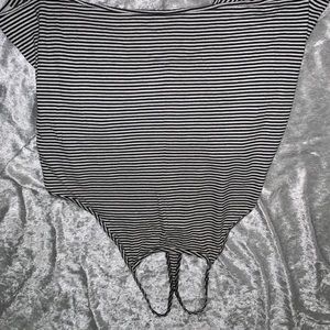 Spaghetti strap striped tank top